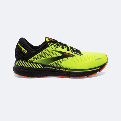 Men's Brooks Adrenaline GTS 22 Road Running Shoes Yellow/Black | USA30516