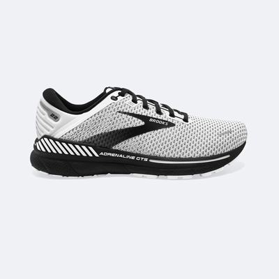 Men's Brooks Adrenaline GTS 22 Road Running Shoes White/Grey/Black | USA63480