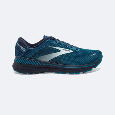 Men's Brooks Adrenaline GTS 22 Road Running Shoes Brown/Turquoise/Grey | USA81430