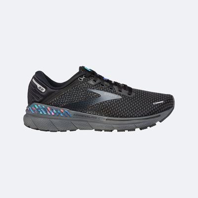 Men's Brooks Adrenaline GTS 22 Road Running Shoes Black/Blue | USA81659