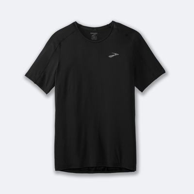 Men's Brooks Atmosphere Short Sleeve T-Shirts Black | USA90432