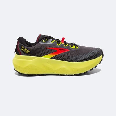 Men's Brooks Caldera 6 Trail Running Shoes Black/Red/Yellow | USA49853