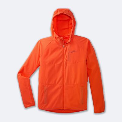 Men's Brooks Canopy Jackets Orange | USA36175