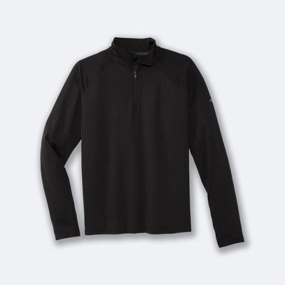 Men's Brooks Dash 1/2 Zip Jackets Black | USA63590