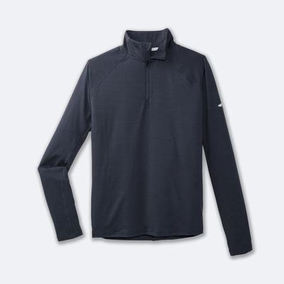 Men's Brooks Dash 1/2 Zip Jackets Dark Grey | USA35278