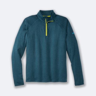 Men's Brooks Dash 1/2 Zip Jackets Deep Green | USA15246