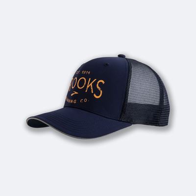 Men's Brooks Discovery Trucker Hats Navy | USA76350