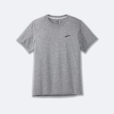 Men's Brooks Distance Short Sleeve 2.0 T-Shirts Grey | USA39201