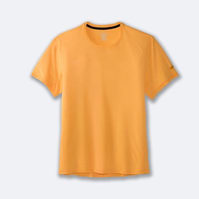 Men's Brooks Distance Short Sleeve T-Shirts Orange | USA15082