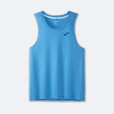 Men's Brooks Distance Tank 2.0 Tanks Blue | USA24956