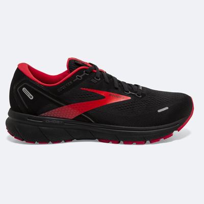 Men's Brooks Ghost 14 GTX Road Running Shoes Black/Red | USA29670