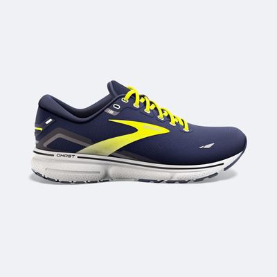 Men's Brooks Ghost 15 Road Running Shoes Navy/Grey | USA56934