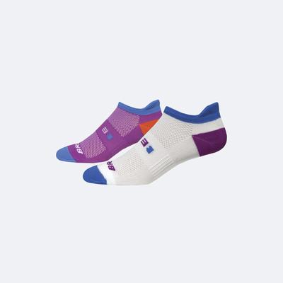 Men's Brooks Ghost Midweight 2-Pack Socks Purple/White | USA37280