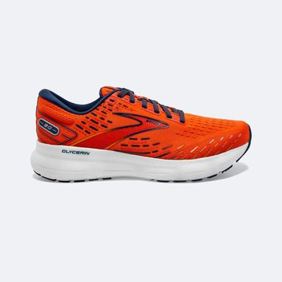 Men's Brooks Glycerin 20 Road Running Shoes Orange/Brown | USA07162