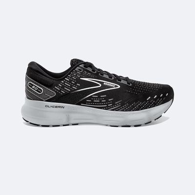 Men's Brooks Glycerin 20 Road Running Shoes Black/White | USA16508