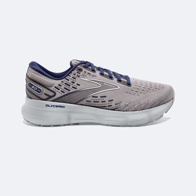 Men's Brooks Glycerin 20 Road Running Shoes Grey/Blue | USA34890