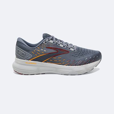 Men's Brooks Glycerin 20 Road Running Shoes Grey/Red/Orange | USA75286