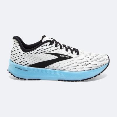 Men's Brooks Hyperion Tempo Road Running Shoes White/Black/Light Turquoise | USA50683