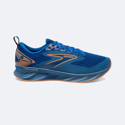 Men's Brooks Levitate 6 Running Shoes Blue/Orange | USA78536