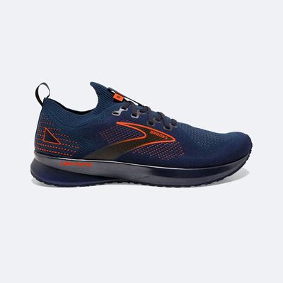 Men's Brooks Levitate StealthFit 5 Road Running Shoes Navy/Brown | USA50289