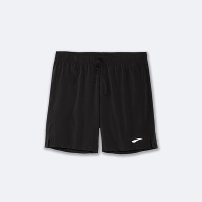 Men's Brooks Moment 7" Running Shorts Black | USA72098