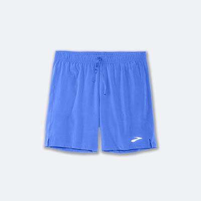 Men's Brooks Moment 7" Running Shorts Blue | USA86093