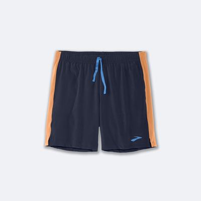 Men's Brooks Moment 7" Running Shorts Navy | USA91452