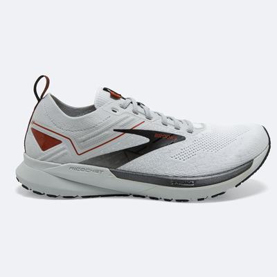 Men's Brooks Ricochet 3 Road Running Shoes White/Grey | USA59820