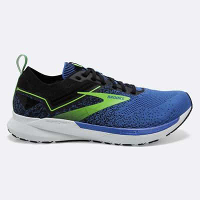 Men's Brooks Ricochet 3 Road Running Shoes Blue/Green | USA61574