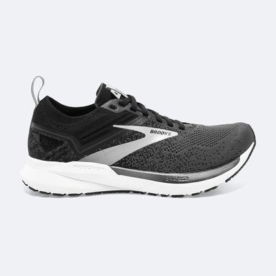 Men's Brooks Ricochet 3 Running Shoes Black/White | USA48371