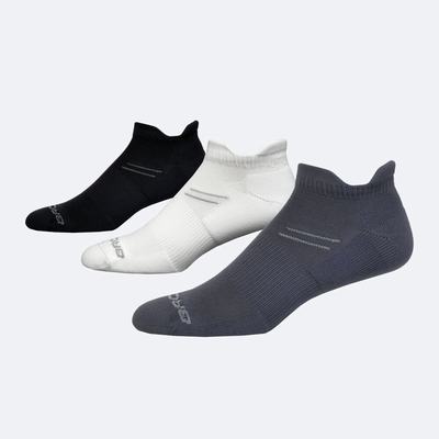 Men's Brooks Run-In 3-Pack Socks Grey/White/Black | USA03926