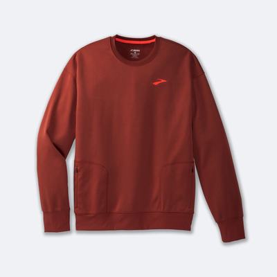 Men's Brooks Run Within Sweatshirts Copper | USA27305