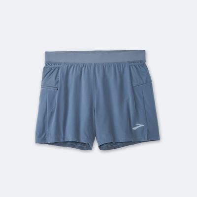 Men's Brooks Sherpa 5" 2-in-1 Running Shorts Blue | USA20697