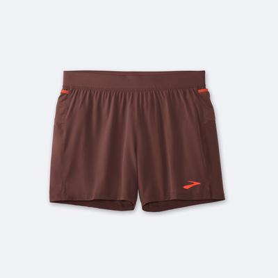 Men's Brooks Sherpa 5" Running Shorts Chocolate | USA90386