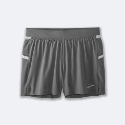 Men's Brooks Sherpa 5" Running Shorts Grey | USA53284