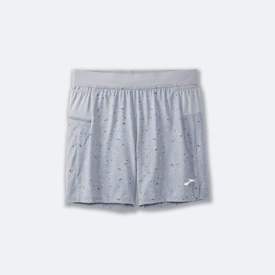 Men's Brooks Sherpa 7" 2-in-1 Running Shorts Grey | USA03862