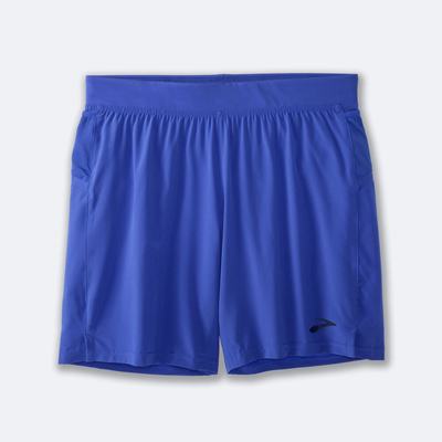 Men's Brooks Sherpa 7" Running Shorts Blue | USA28053