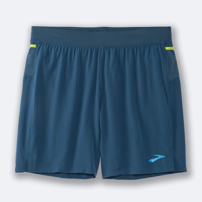 Men's Brooks Sherpa 7" Running Shorts Deep Green | USA65208