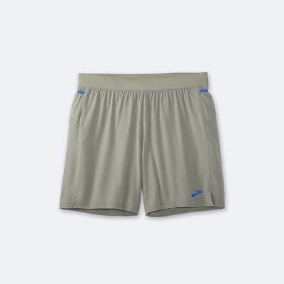 Men's Brooks Sherpa 7" Running Shorts Grey/Blue | USA52491