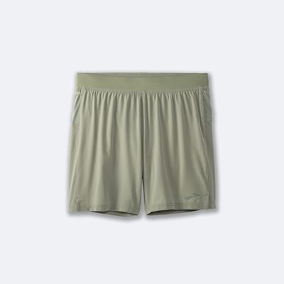 Men's Brooks Sherpa 7" Running Shorts Green | USA64109