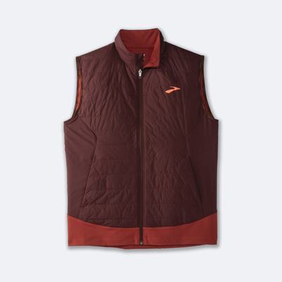 Men's Brooks Shield Hybrid 2.0 Vest Chocolate/Copper | USA45960