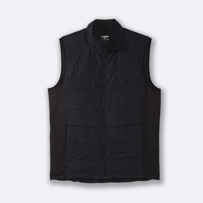 Men's Brooks Shield Hybrid Vest Black | USA25167