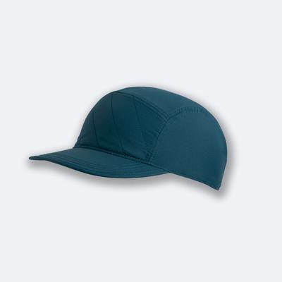 Men's Brooks Shield Thermal Hats Deep Green/Blue | USA85902