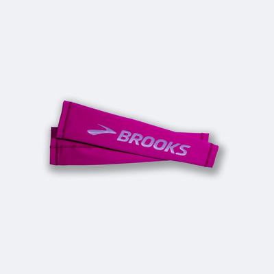 Men's Brooks Source Midweight Arm Warmer Pink/Purple | USA60524