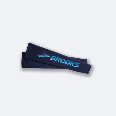 Men's Brooks Source Midweight Arm Warmer Navy/Blue | USA89542