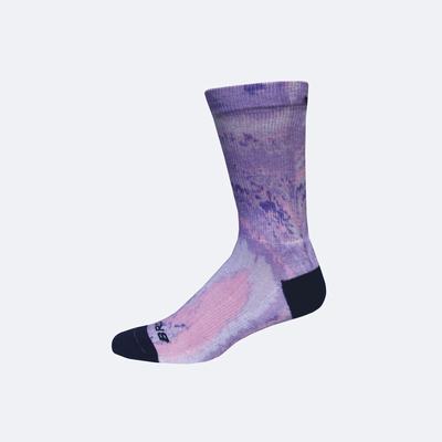 Men's Brooks Tempo Crew Socks Purple | USA84721