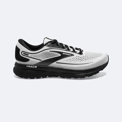 Men's Brooks Trace 2 Running Shoes White/Black | USA64129