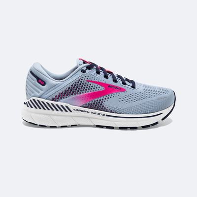 Women's Brooks Adrenaline GTS 22 Road Running Shoes Blue/Navy/Pink | USA06521