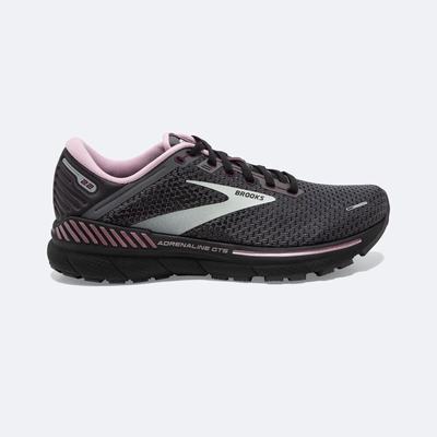 Women's Brooks Adrenaline GTS 22 Road Running Shoes Black/Metal | USA68409