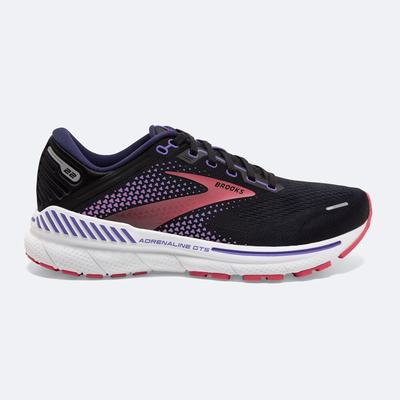 Women's Brooks Adrenaline GTS 22 Road Running Shoes Black/Purple/Coral | USA82167